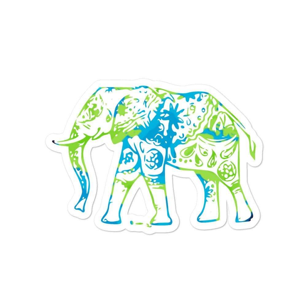 Earth Elephant Bubble-Free Stickers