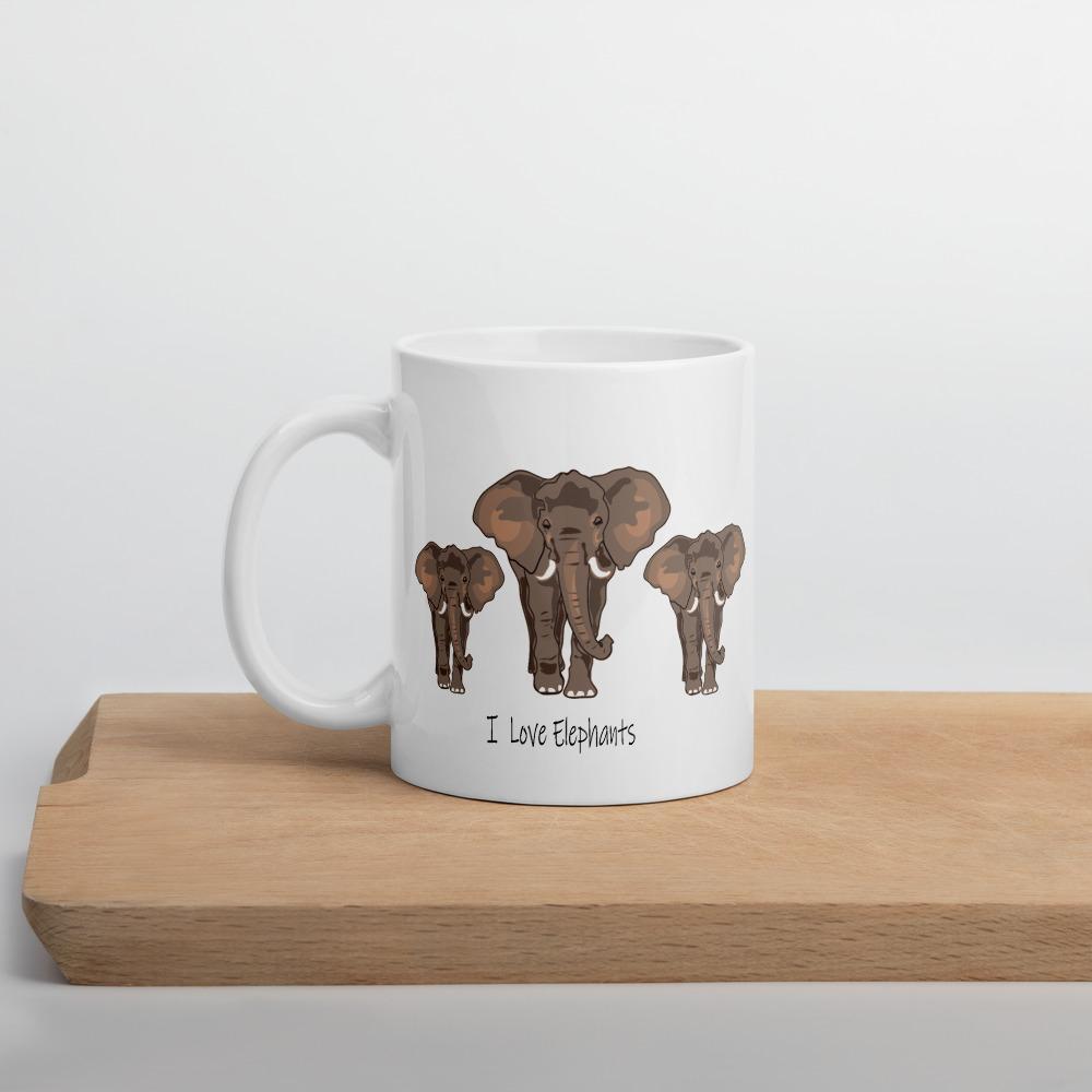 Elephant Coffee Mug - Elephant Trio