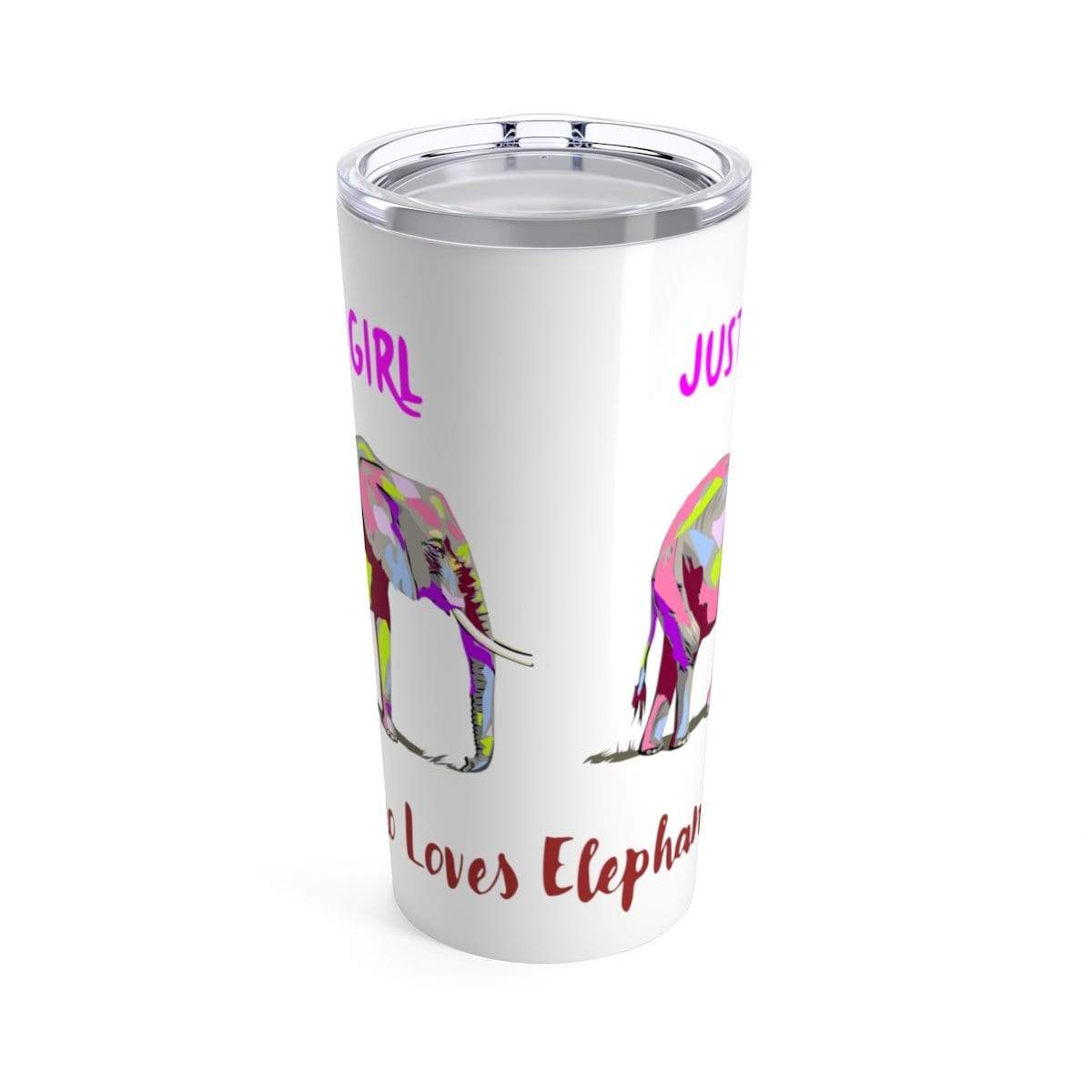 Elephant Coffee Tumbler - (20 oz.) Just a Girl who Loves Elephants