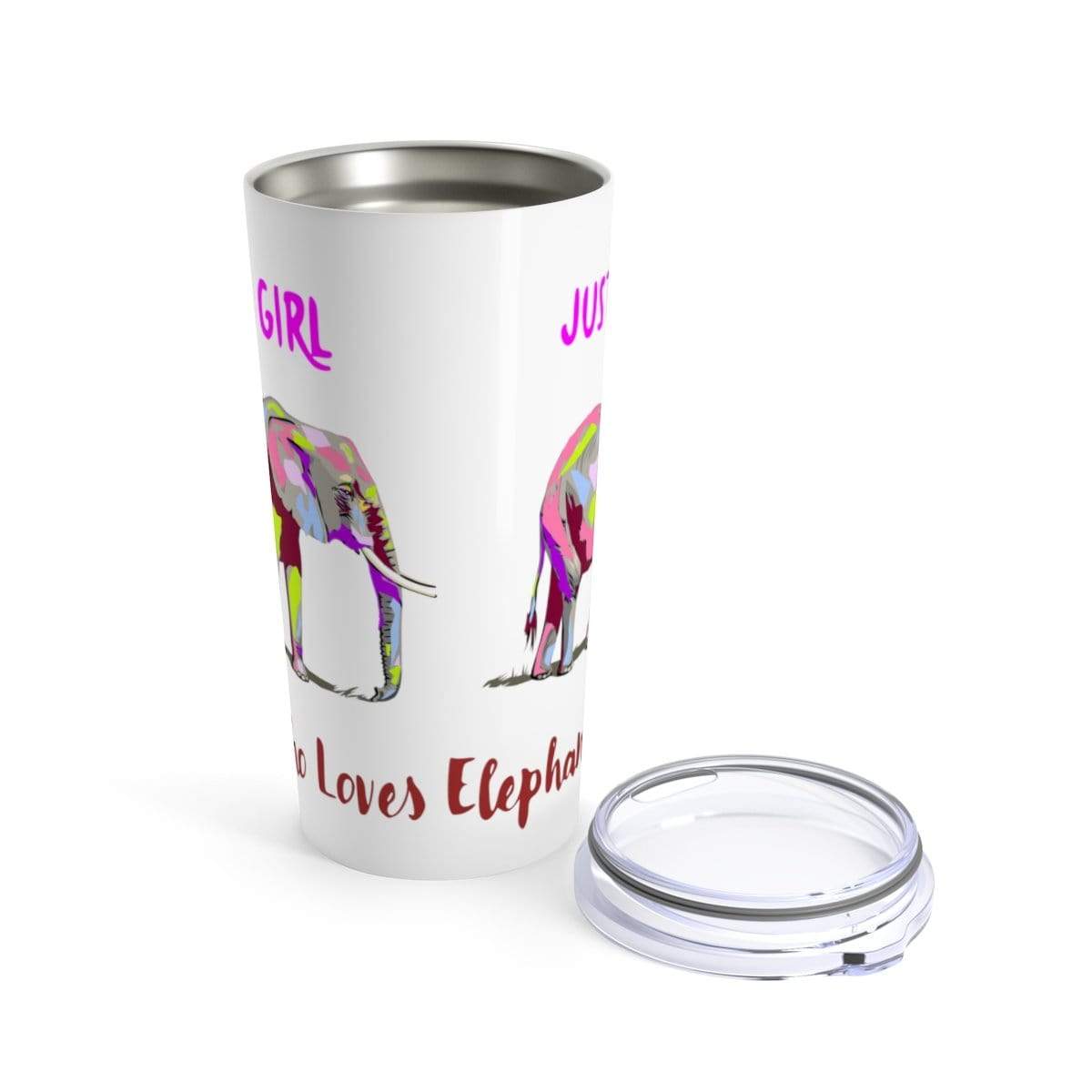 Elephant Coffee Tumbler - (20 oz.) Just a Girl who Loves Elephants