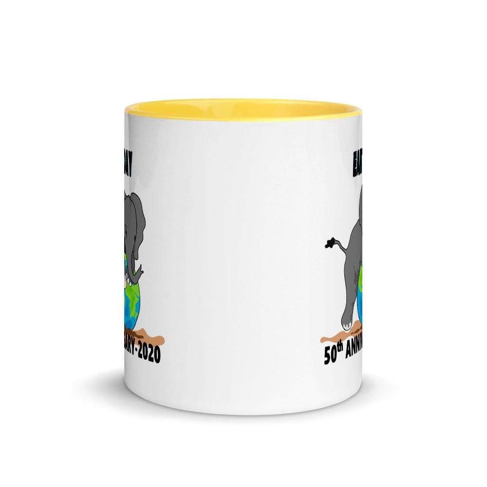 Elephant Earth Day Accent Mug 11 oz