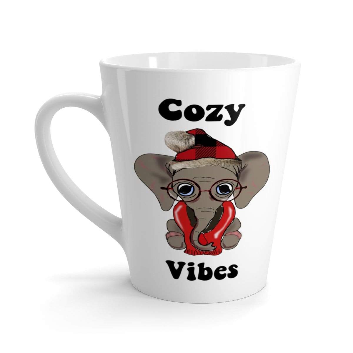 Elephant Latte Mug - Cozy Vibes 12 oz.