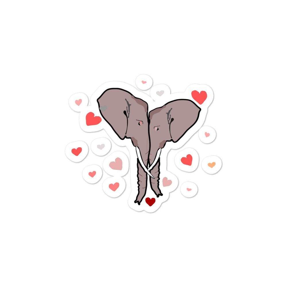 Elephant Lovers Bubble-free Stickers