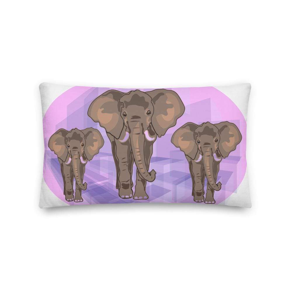 Elephant Pillow - The March (Premium)