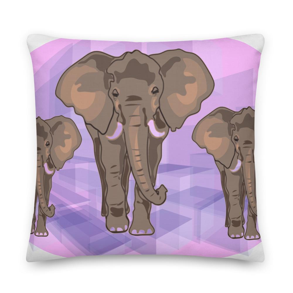 Elephant Pillow - The March (Premium)