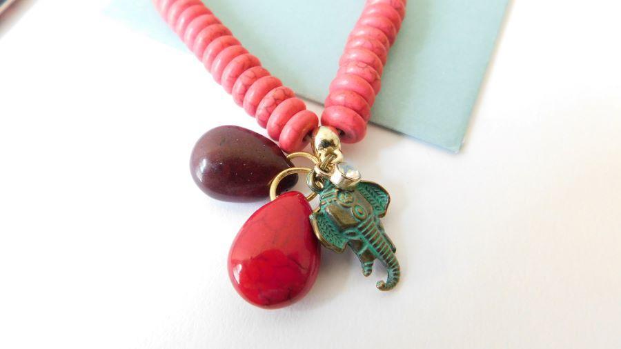 Elephant Stone Bead Bracelets - Elephant Footprints