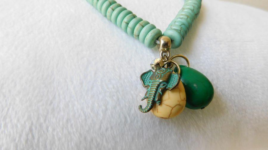 Elephant Stone Bead Bracelets - Elephant Footprints