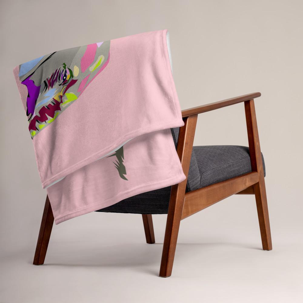 Elephant Throw Blanket - Abstract