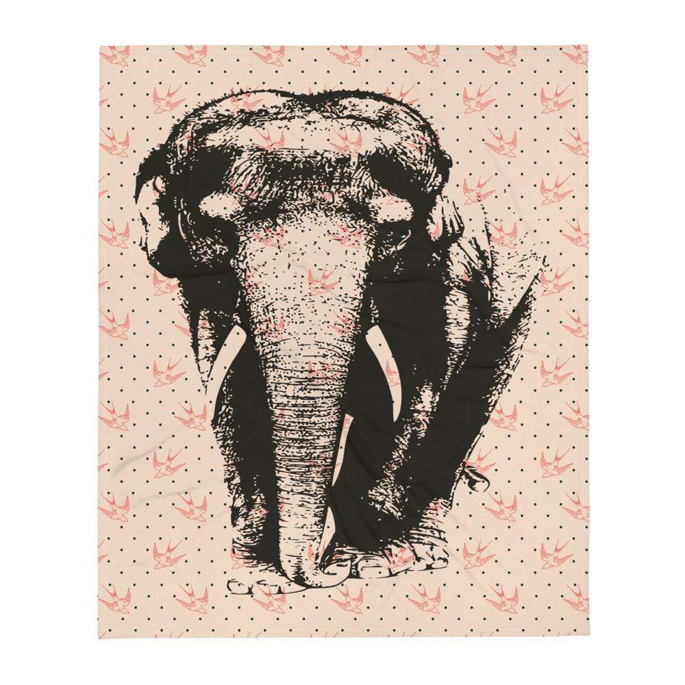 Elephant Throw Blanket - Asian Elephant