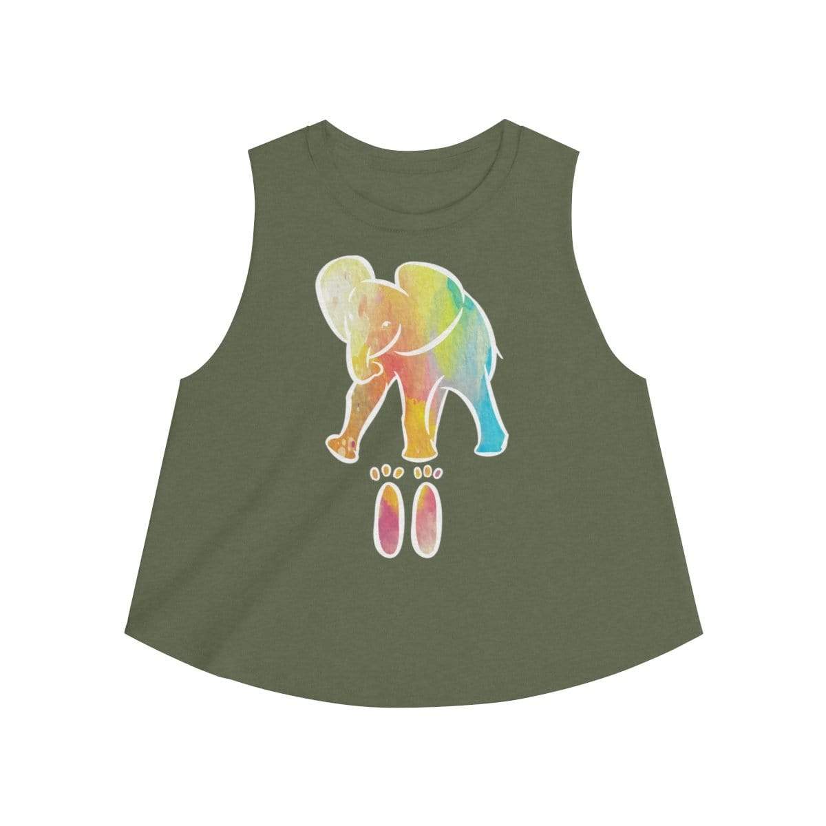 Elephant Women's Crop Top - Elephant Footprints