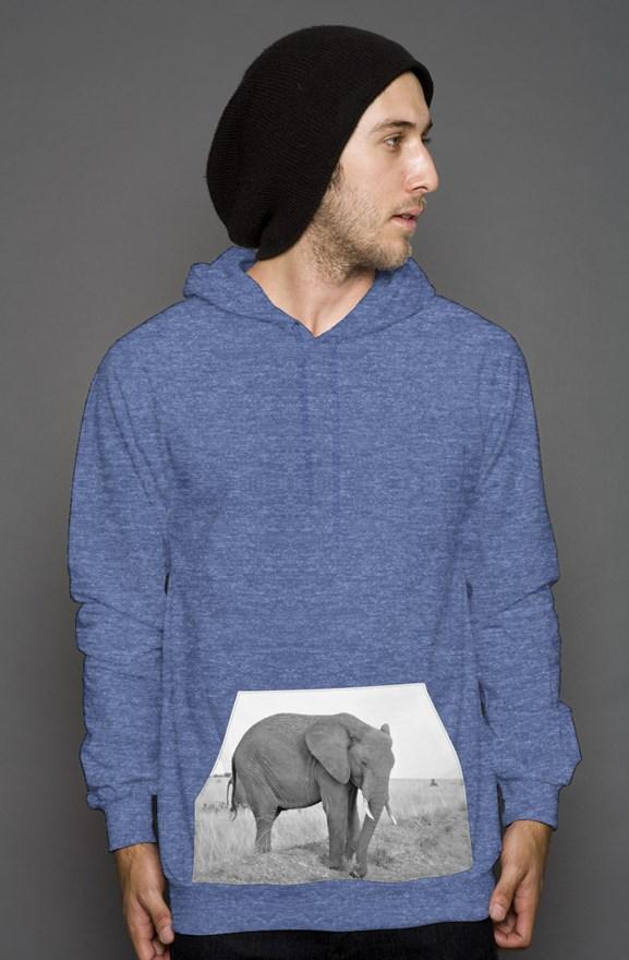 Ella Roo Pocket Hoodie - Elephant Footprints