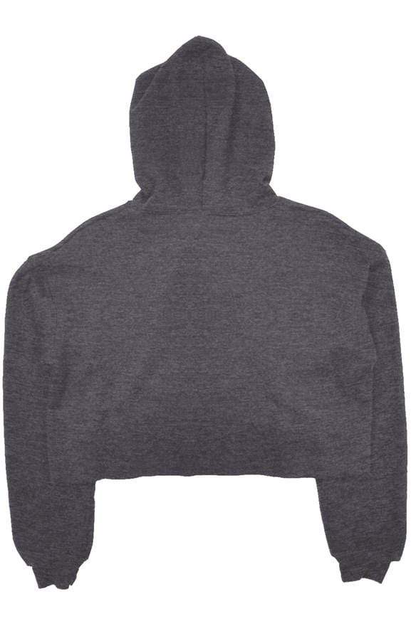 Ellie Crop Fleece Hoodie - Elephant Footprints