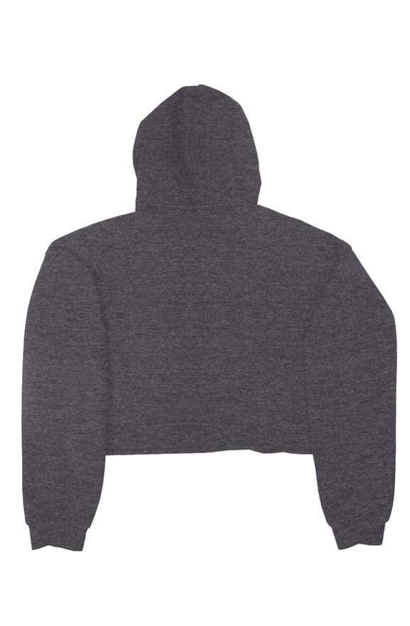 Ellie Crop Fleece Hoodie - Elephant Footprints