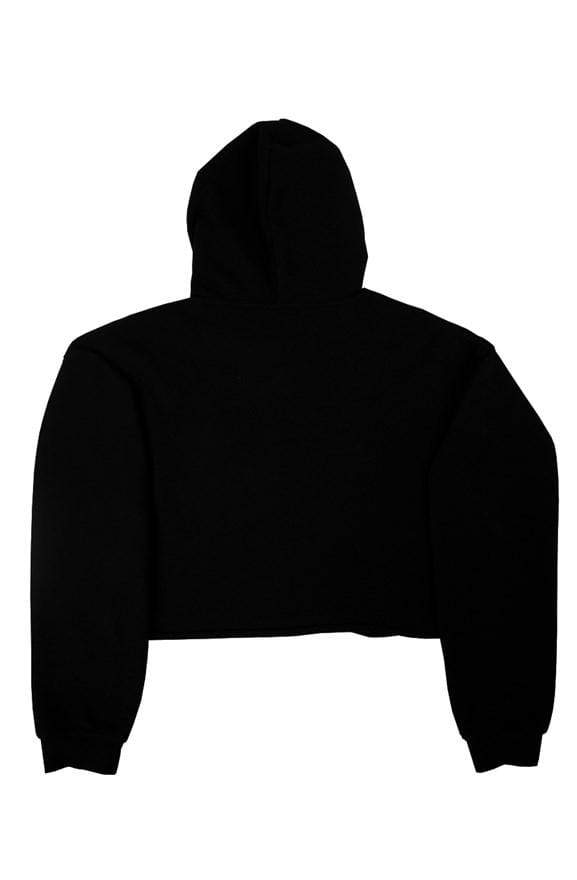 Ellie Crop Fleece Hoodie - Elephant Footprints