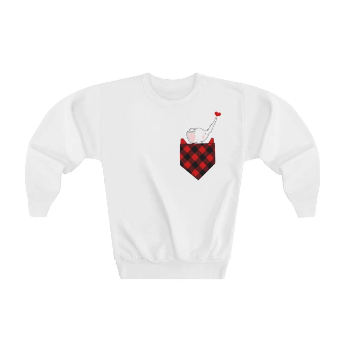 Ellie in my Pocket Kid's Crewneck Sweatshirt Kids Sweatshirt White / L