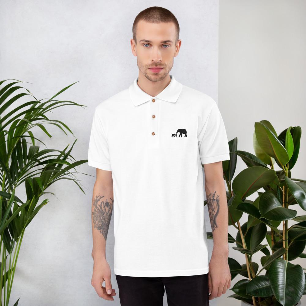 Embroidered Elephant Polo Shirt Polo Shirt