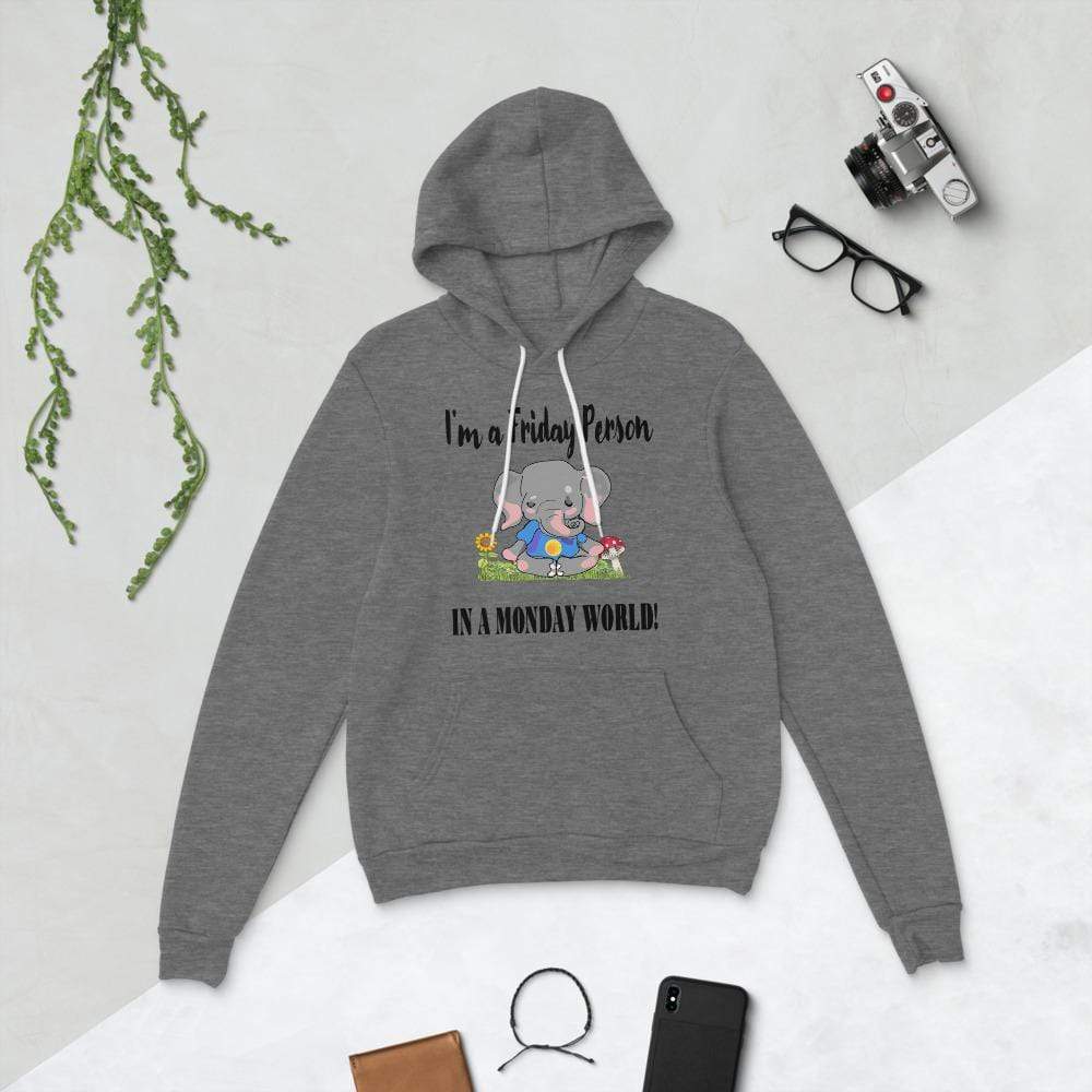 Friday Elephant in a Monday World Hoodie - Unisex Hoodie (Light)