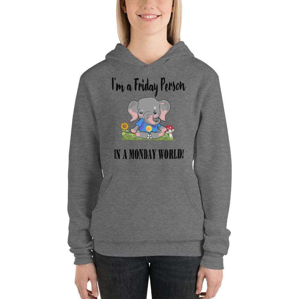Friday Elephant in a Monday World Hoodie - Unisex Hoodie (Light)