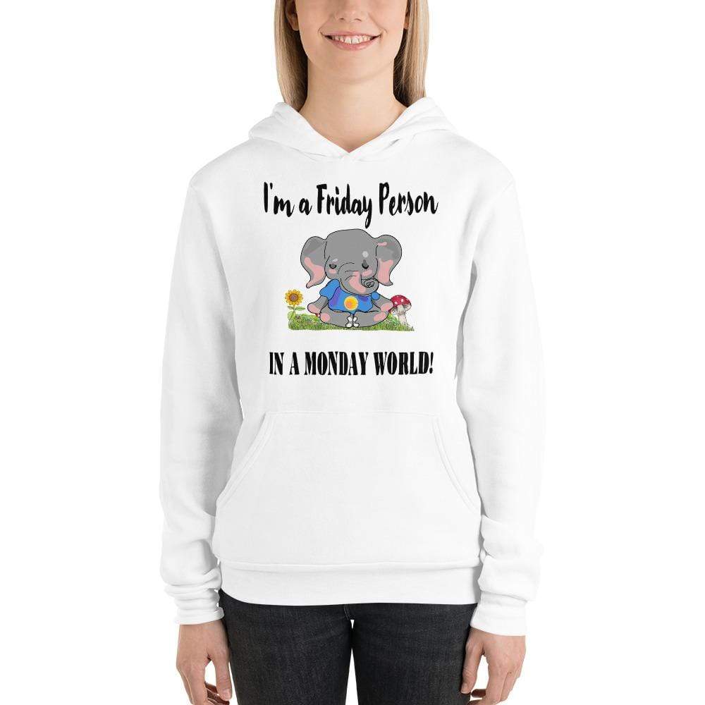 Friday Elephant in a Monday World Hoodie - Unisex Hoodie (Light)