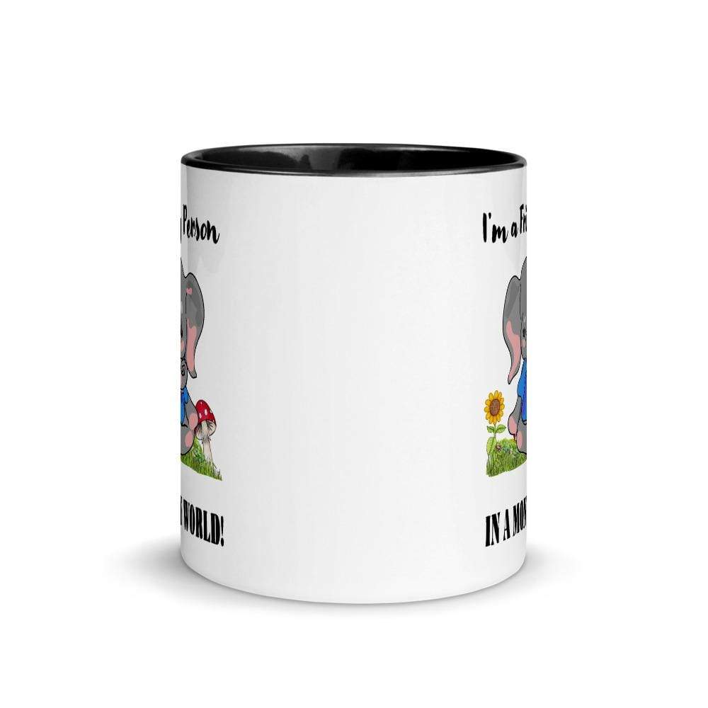 Friday Elephant in a Monday World Accent Mug