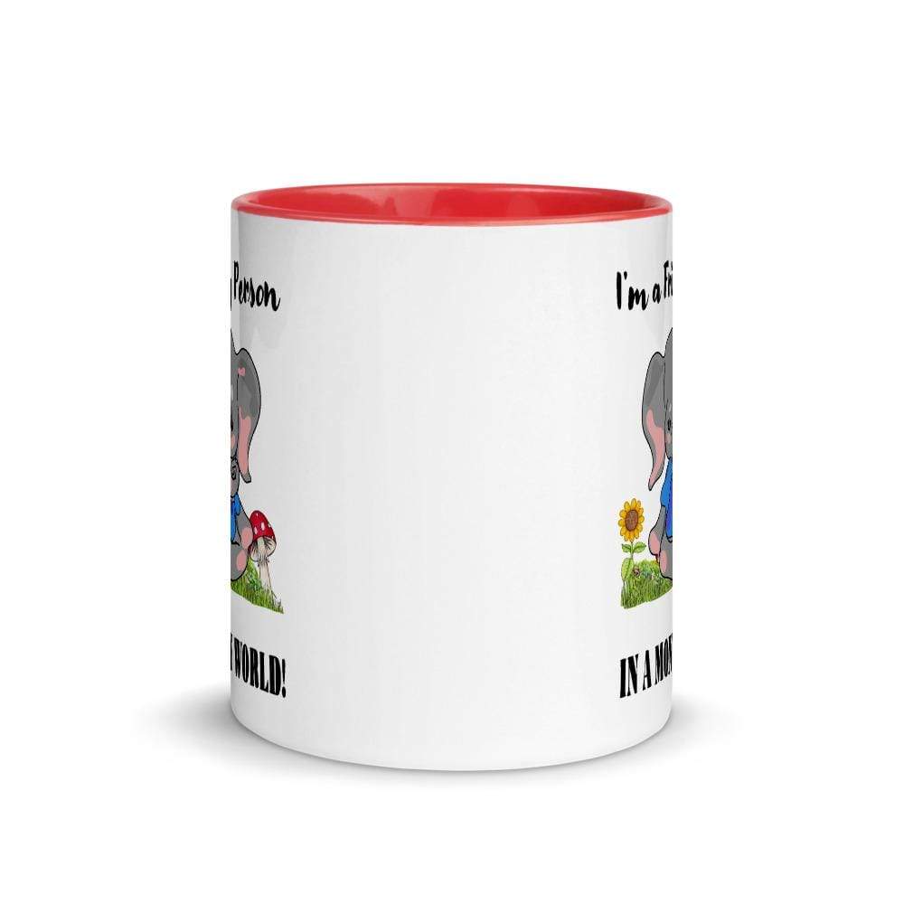 Friday Elephant in a Monday World Accent Mug