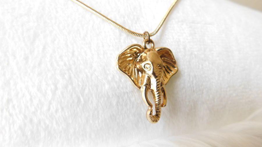Gold Plated Elephant Necklace
