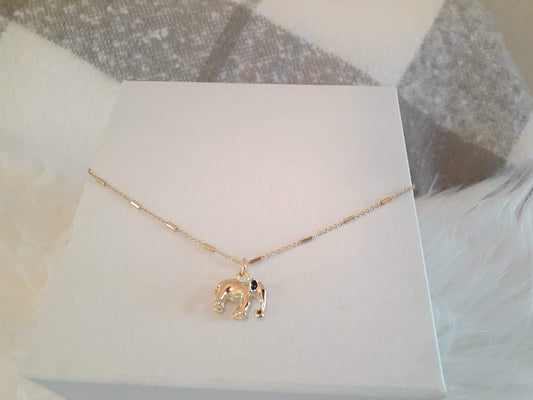 Gold Plated Elephant Necklace
