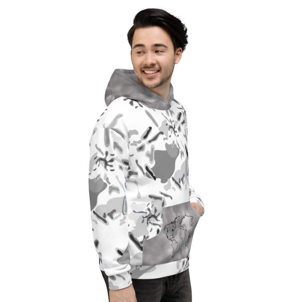 Gray Tie Dye Unisex Hoodie
