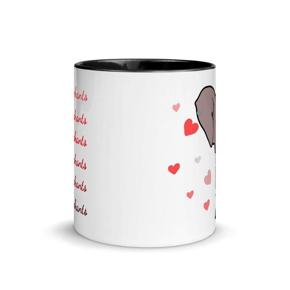 I Love Elephants Accent Mug