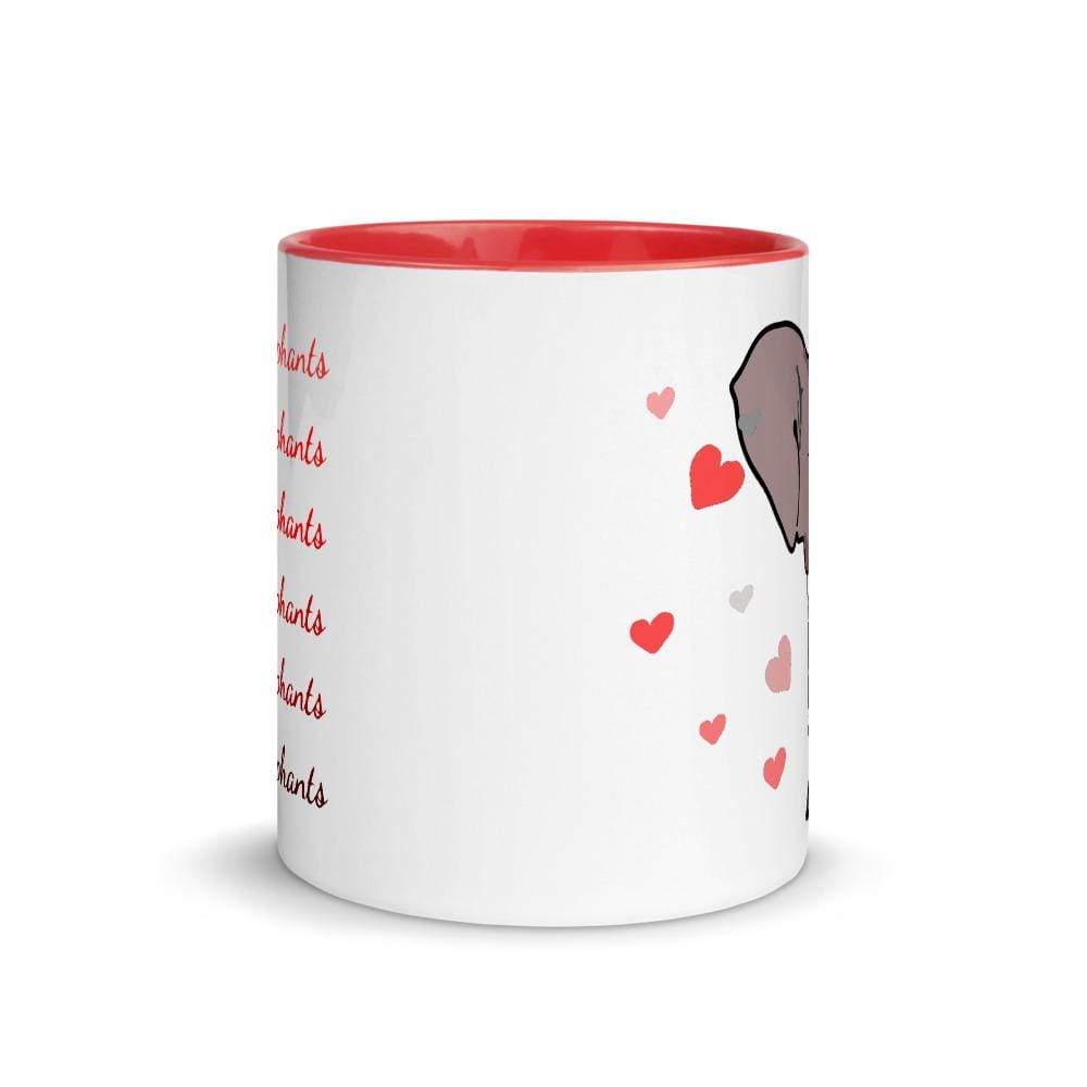 I Love Elephants Accent Mug