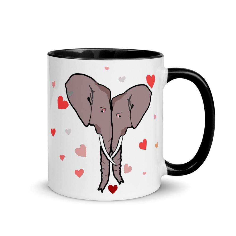 I Love Elephants Accent Mug