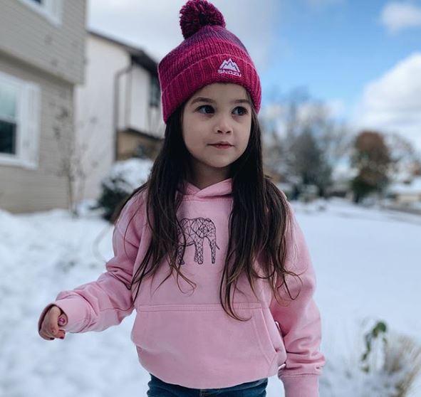 Cute Kids Geometric Elephant Hoodie