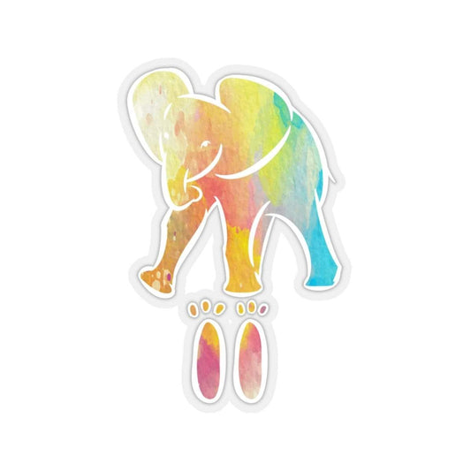 Kiss-Cut Elephant Stickers - Elephant Footprints