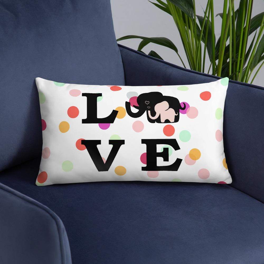 Love Ellie Throw Pillow - Elephant Footprints