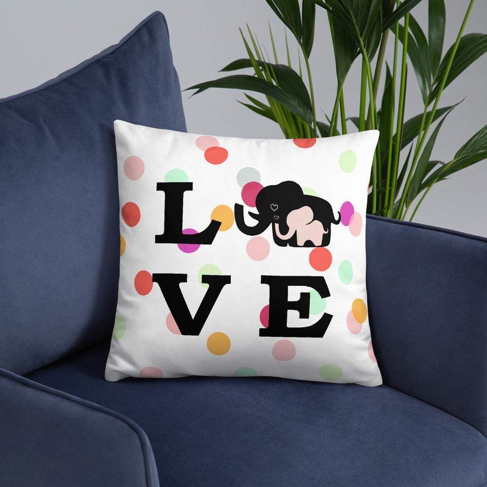 Love Ellie Throw Pillow - Elephant Footprints