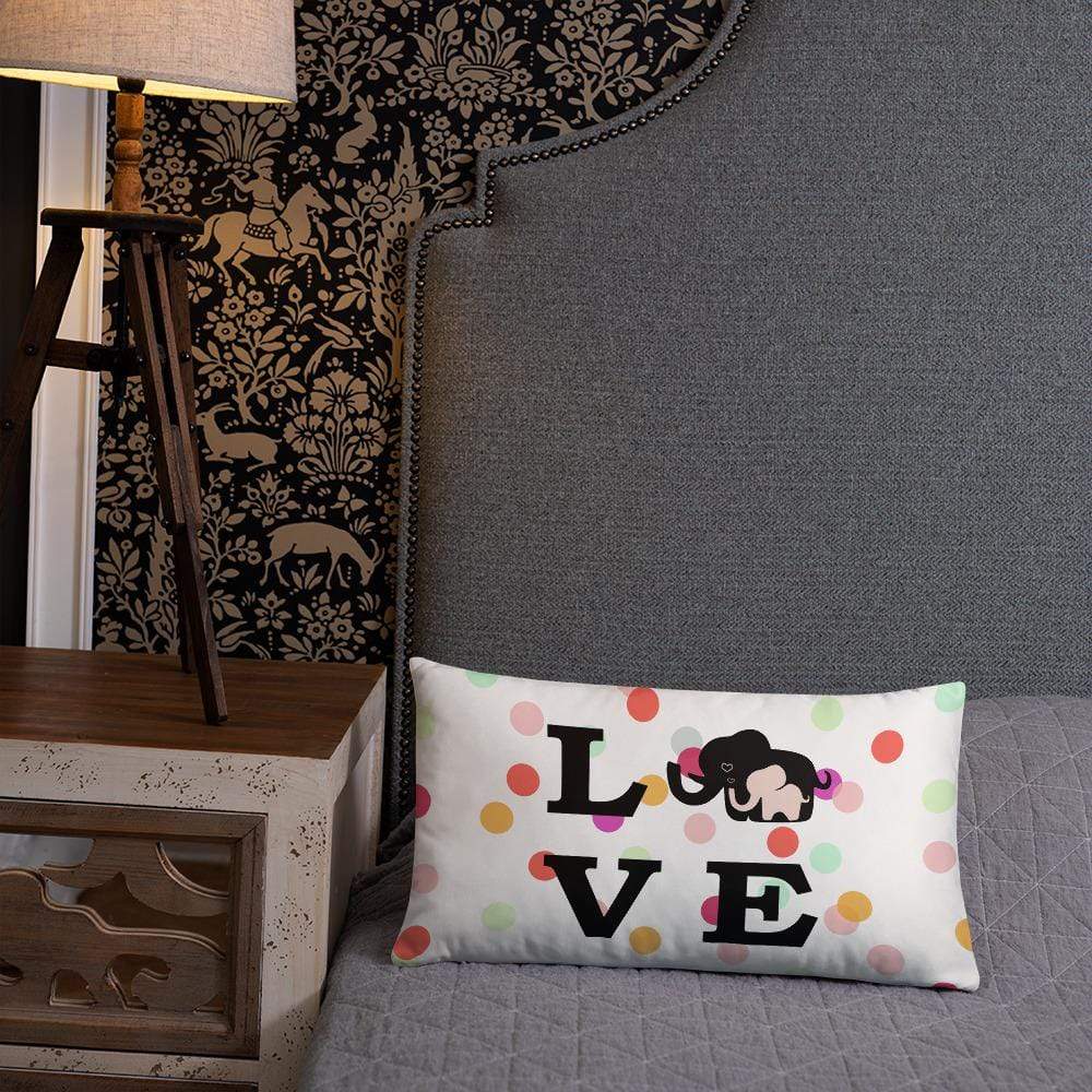 Love Ellie Throw Pillow - Elephant Footprints