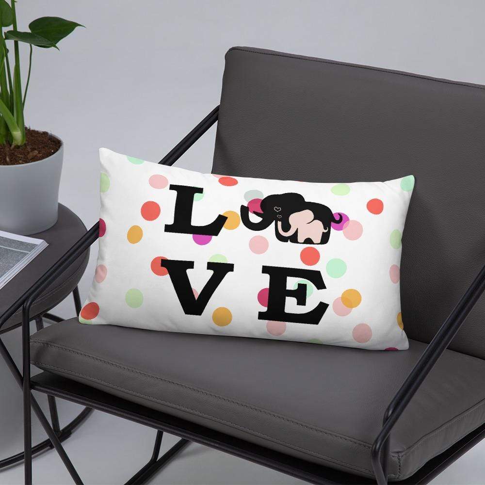 Love Ellie Throw Pillow - Elephant Footprints