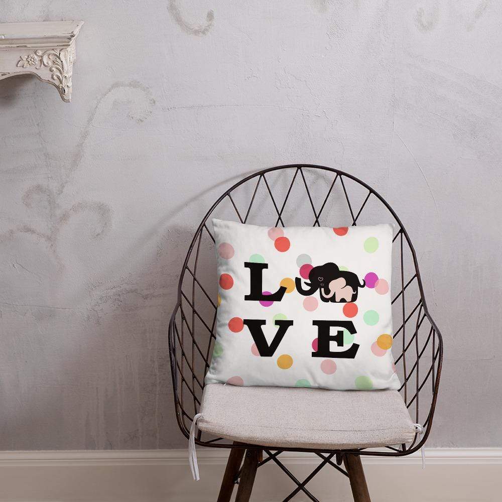 Love Ellie Throw Pillow - Elephant Footprints