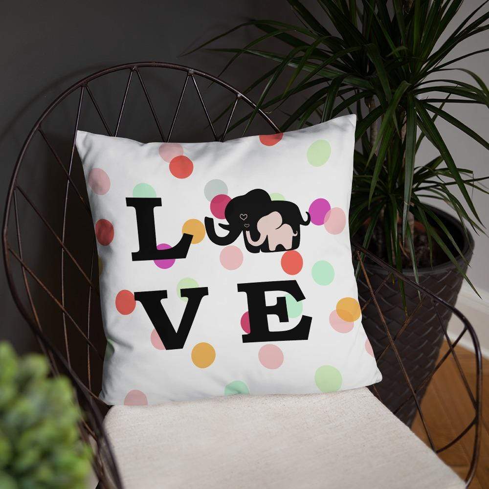 Love Ellie Throw Pillow - Elephant Footprints