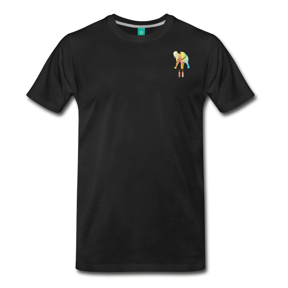 Men's Premium Elephant T-Shirt - Elephant Footprints