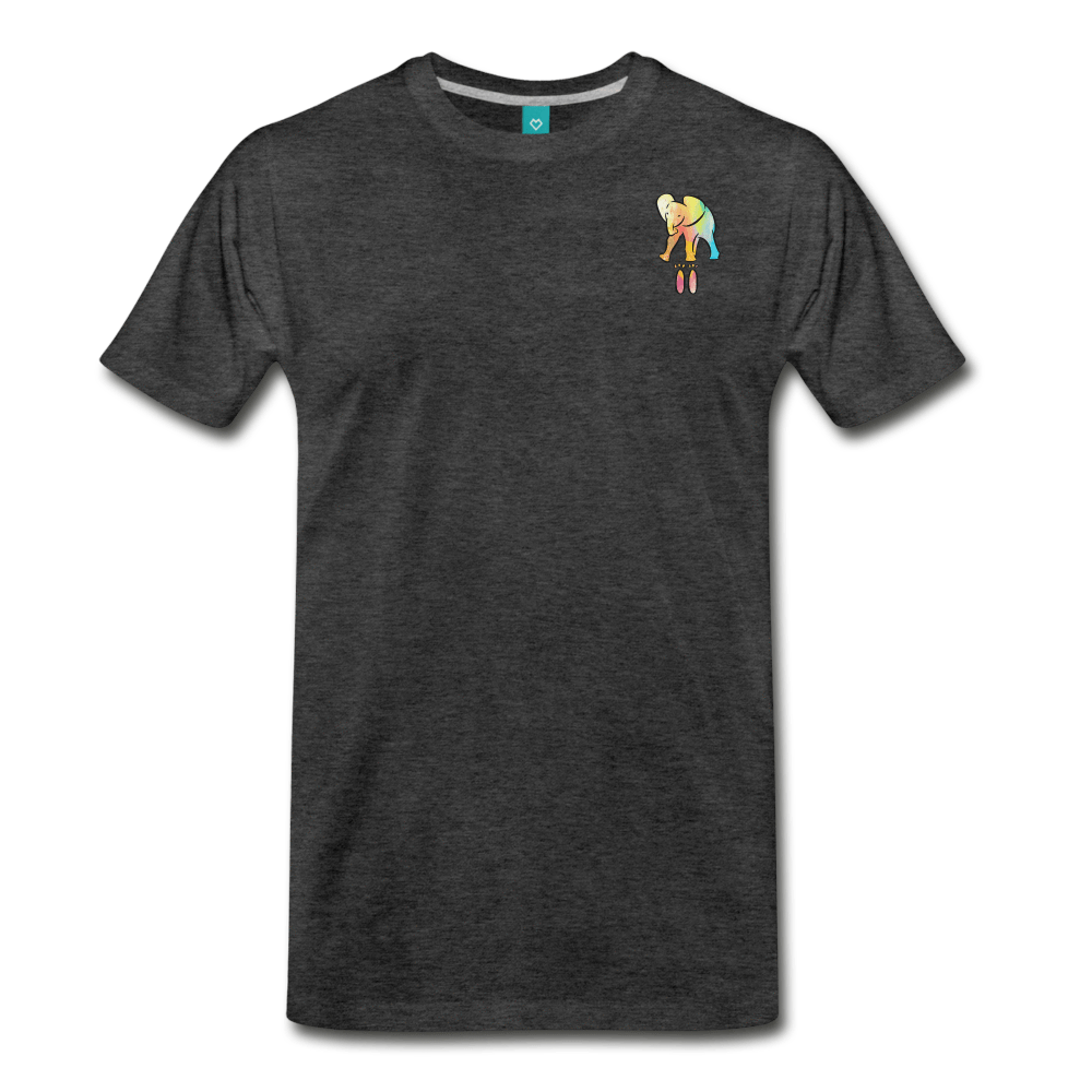 Men's Premium Elephant T-Shirt - Elephant Footprints