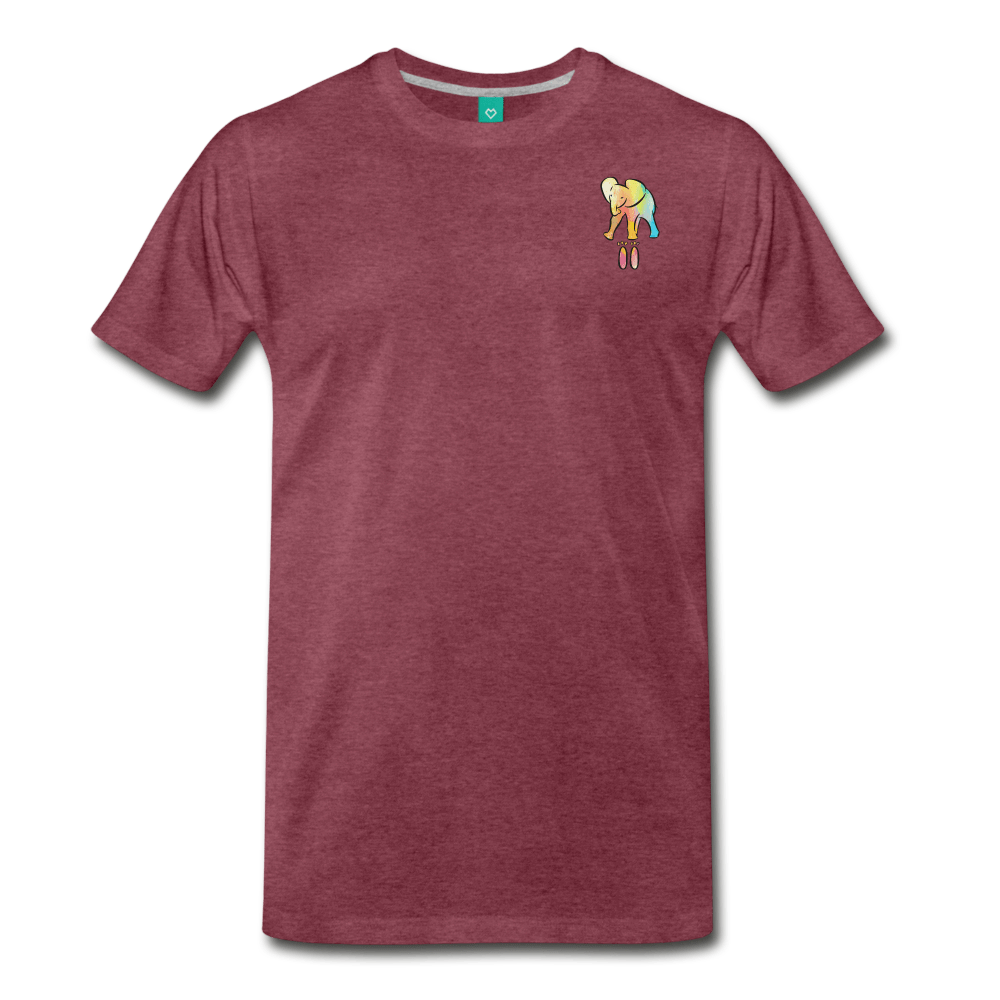 Men's Premium Elephant T-Shirt - Elephant Footprints