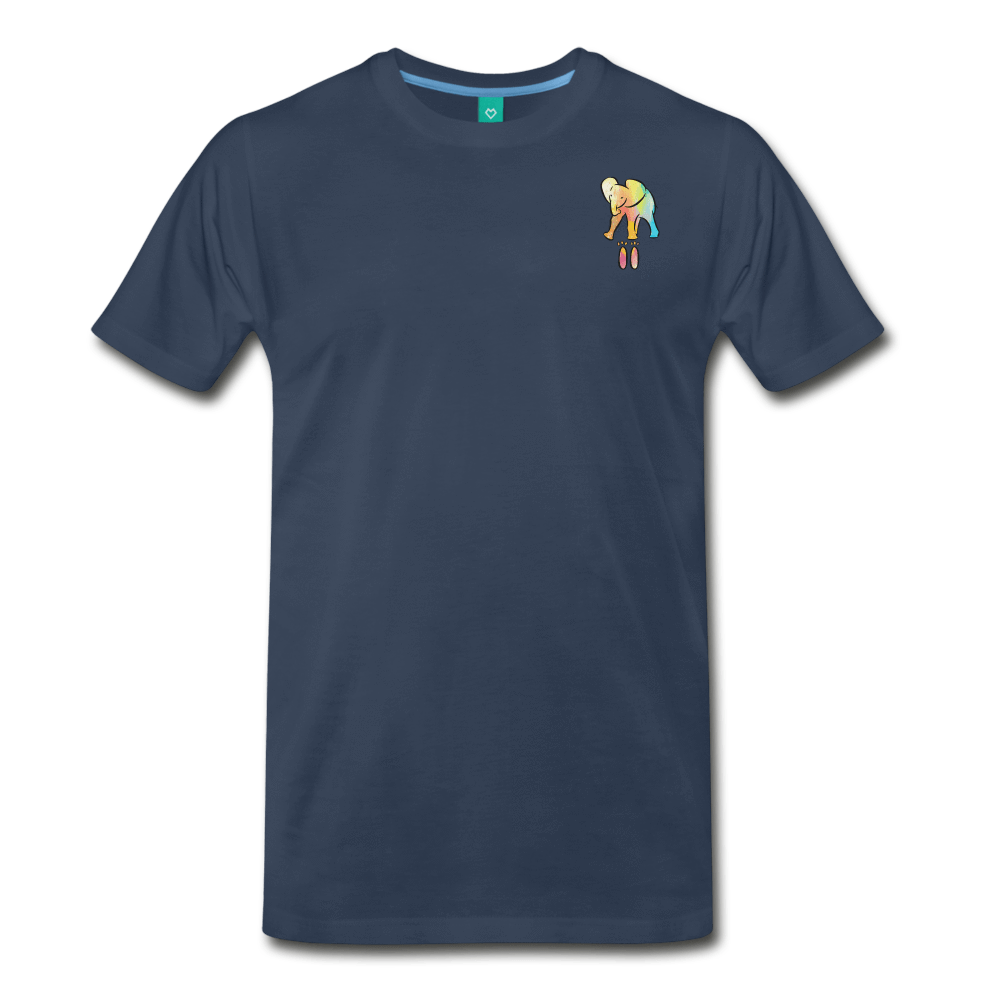 Men's Premium Elephant T-Shirt - Elephant Footprints