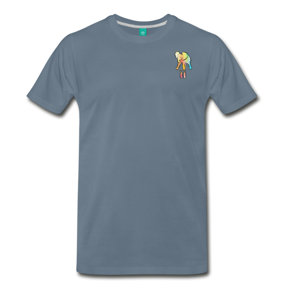 Men's Premium Elephant T-Shirt - Elephant Footprints