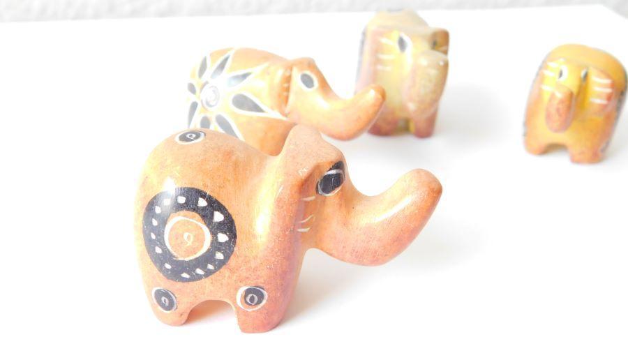 Miniature Elephant Sculptures - Elephant Footprints