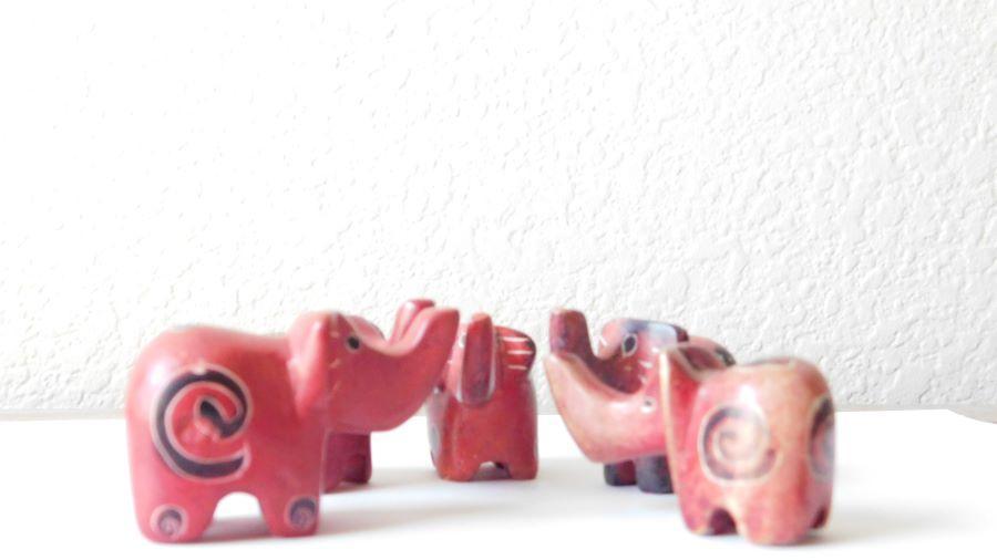 Miniature Elephant Sculptures - Elephant Footprints