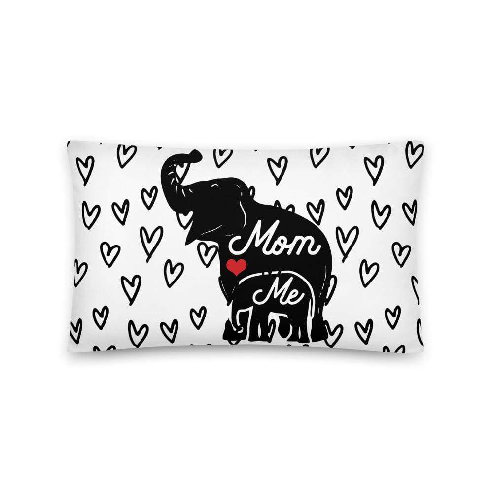 Mom and Me Elephant Throw Pillow
