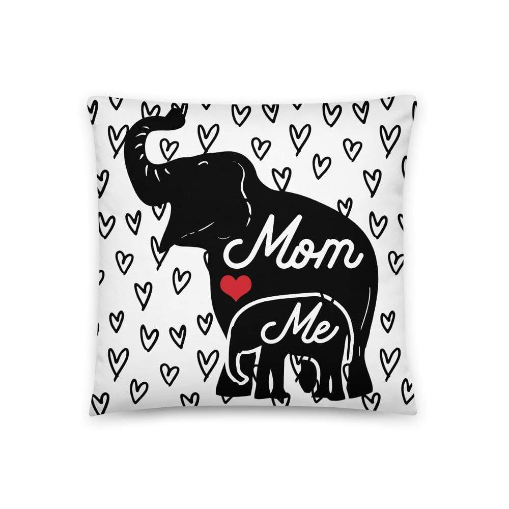 Mom and Me Elephant Throw Pillow