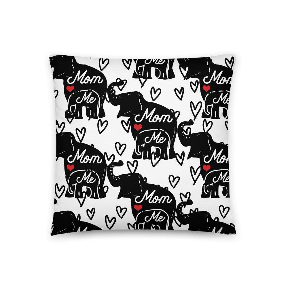 Mom and Me Elephant Throw Pillow