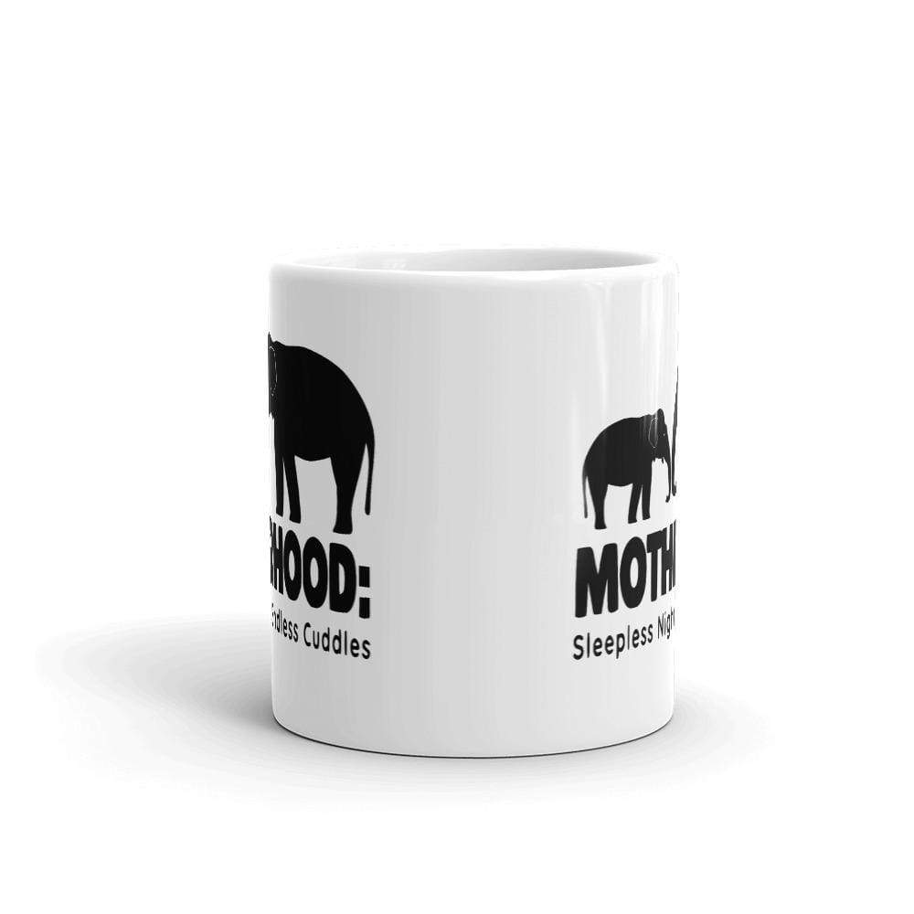 Motherhood Elephant Mug - White Ceramic Elephant Mug